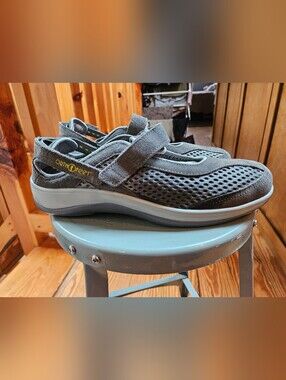 Orthofeet Grey Mesh Sandal Sneakers 9.5 Wide